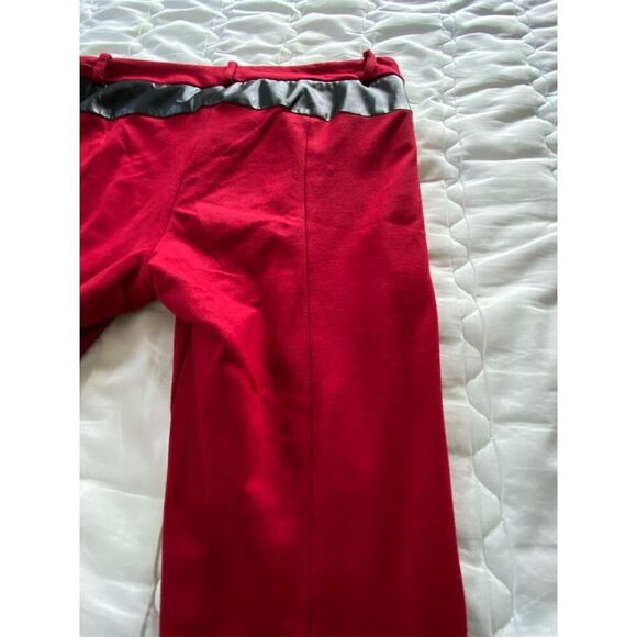 Cynthia Steffe Red Straight Pants with Black Accents Midrise Size 8 - Picture 10 of 13